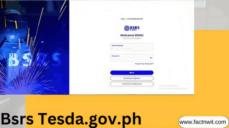 Bsrs Tesda.gov.ph