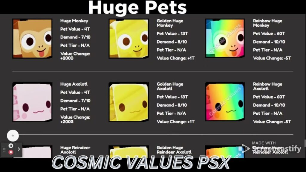 cosmic values psx


